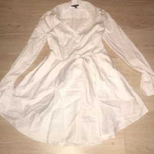 Express white shirt dress